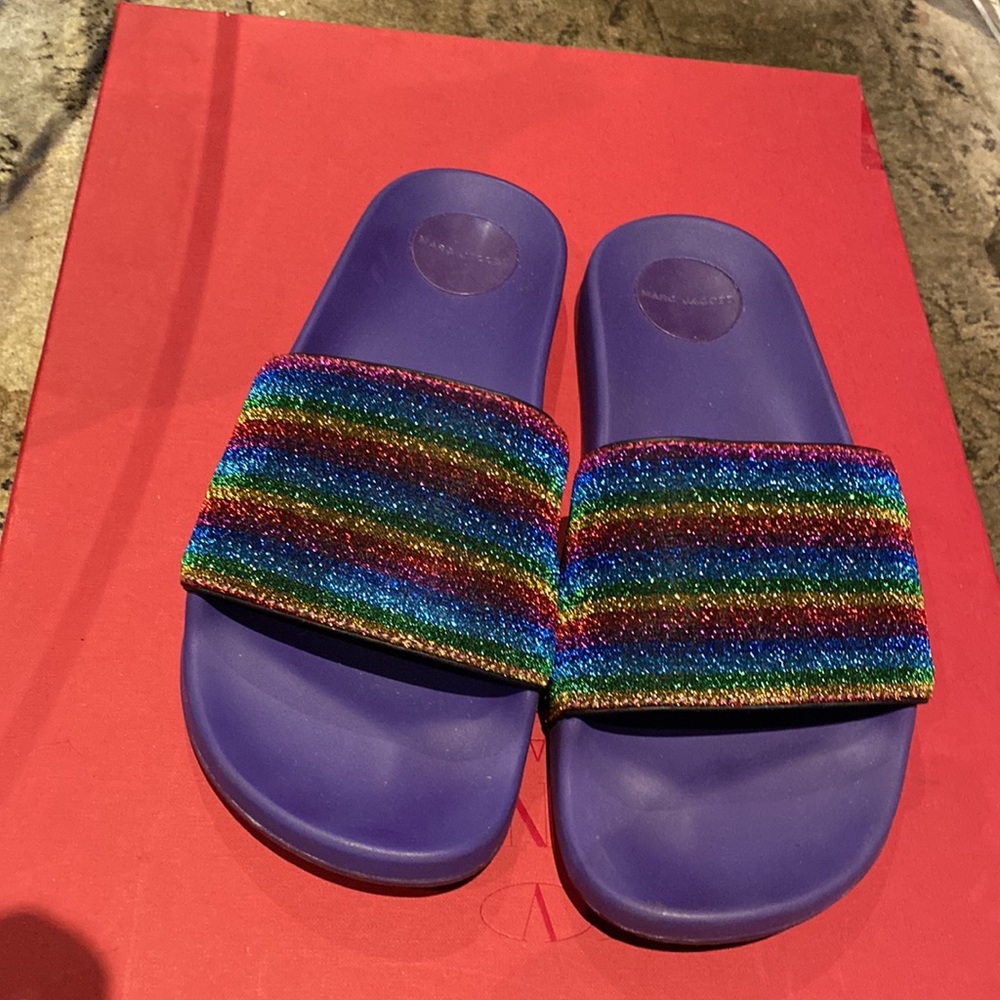 Marc Jacobs Sparkling Slides Not Used Extremely C… - image 6